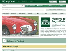 Tablet Screenshot of angloparts.com
